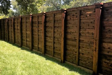 Horizontal Cedar Fence in Dallas, TX