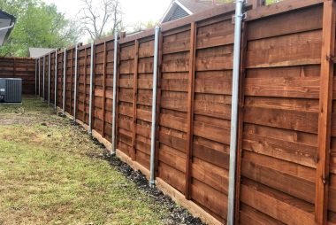 Horizontal Cedar Fence in Celina, TX