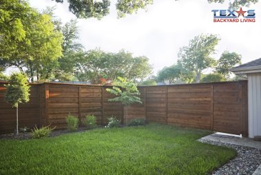 Horizontal Cedar Fence in Dallas, TX