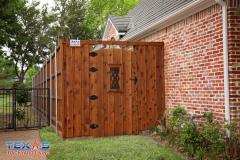 Cedar Gate with Insert in Allen, TX