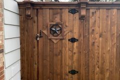 Cedar Gate with Texas Star Insert in Irving, TX