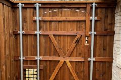 Cedar Gate with Speak Easy Window in Parker, TX