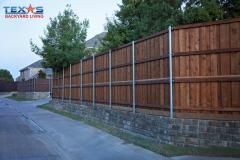 Stone Retaining Wall in McKinney, TX