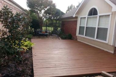 Chocolate Behr Deck Over McKinney, TX