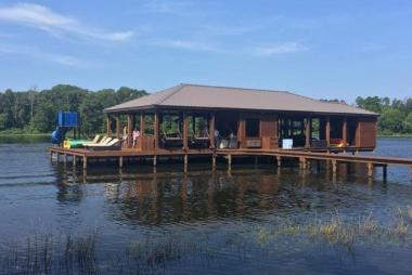 Sable Lakehouse Dock Stain in Dallas, TX
