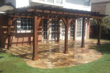 Coffee Wood Defender Arbor Stain in Wylie, TX
