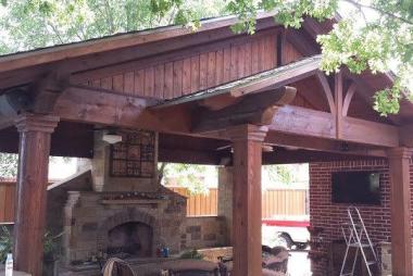 Pecan Patio Cover Stain in Celina, TX