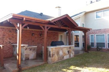 Patio Cover Staining in McKinney, TX