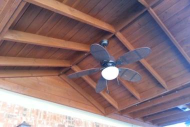Patio Cover Roof Staining in Frisco, TX