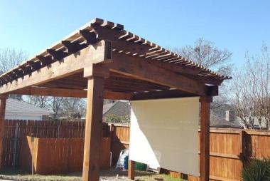 Pergola Stain in Plano, TX