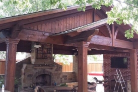 Pecan Patio Cover Stain