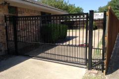 6' Automatic Wrought Iron Swing Gate
