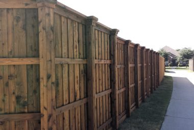 Board on Board Cedar Fence in Anna, TX