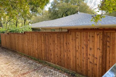 Board on Board Cedar Fence in Frisco, TX