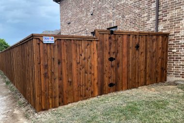 Board on Board Cedar Fence in Irving, TX