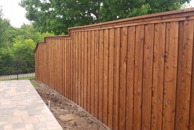 Board on Board Cedar Fence in Garland, TX