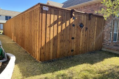 Board on Board Cedar Fence in Lewisville, TX