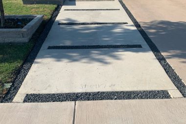 Broom, Salt and Aggregate Finished Concrete