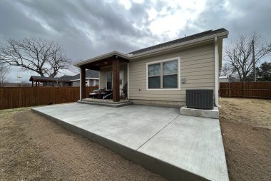 Broom, Salt and Aggregate Finished Concrete