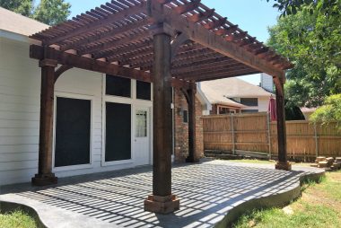 Attached  Standard Pergola in Dallas, TX