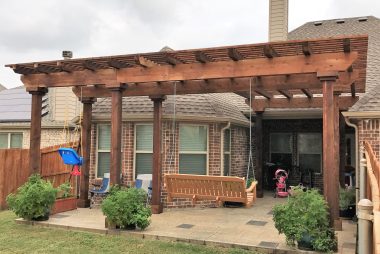 Attached  Standard Pergola in Richardson, TX