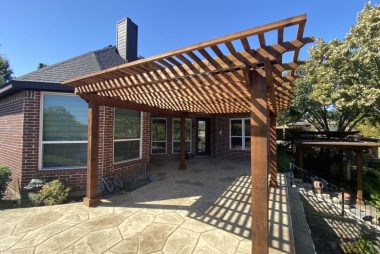 Attached  Standard Pergola in Allen, TX