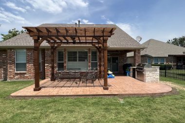 Standard Cedar Pergola in Flower Mound, TX