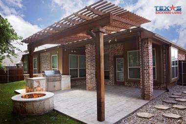 Attached  Standard Pergola in Frisco, TX