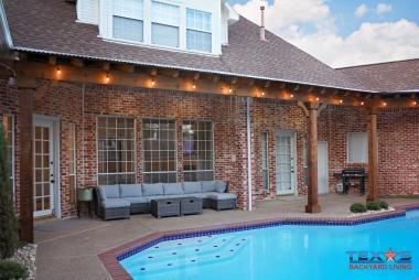 Attached Pergola with Polygal in Lewisville, TX