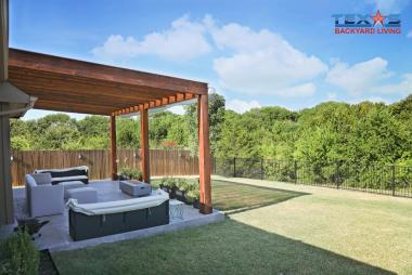 Attached Pergola with Polygal in Celina, TX