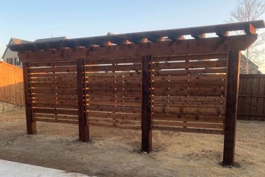 Detached Cedar Privacy Wall in Dallas, TX
