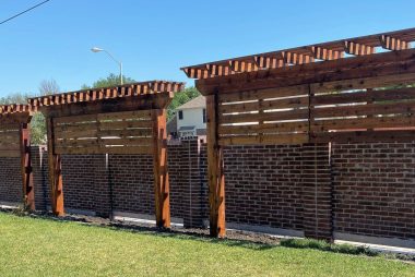 Detached Cedar Privacy Wall in Richardson, TX