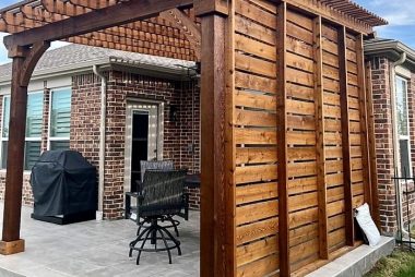 Cedar Privacy Wall in Dallas, TX