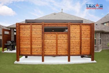 Cedar Privacy Screen in Plano, TX