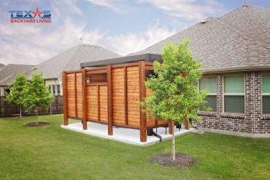Cedar Privacy Screen in Plano, TX
