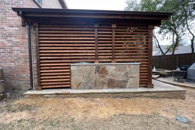 Cedar Privacy Wall in Allen, TX
