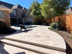 Travertine Paver Patio
