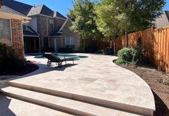 Travertine Paver Patio