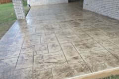 Ashlar Slate Stamp and Stain Concrete in Allen, TX