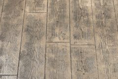 Wood Plank Stamp and Stain Concrete in Richardson, TX
