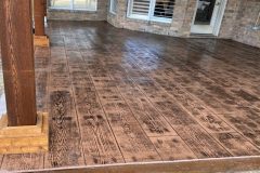 Wood Plank Stamp and Stain Concrete in Allen, TX