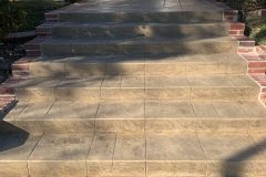Stamp and Stain Concrete Steps in Fort Worth, TX