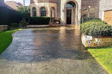 Stamp and Stain Driveway in Allen, TX