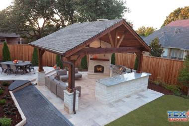 Detached Pitched Patio Cover in McKinney, TX