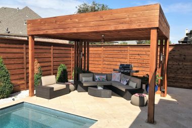 Detached Flat  Patio Cover in Plano, TX