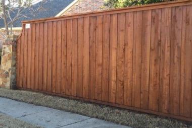 Sierra Wood Defender on New Cedar Fence in McKinney, TX