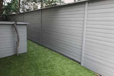 Solid Gray Fence Stain in Plano,TX