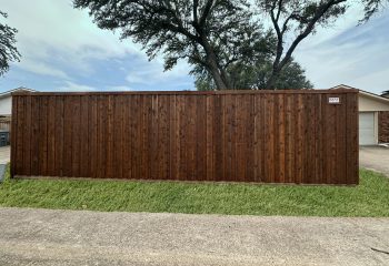 Pre-Stained Side by Side Cedar Fence