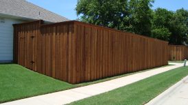 Pre-stained Cedar Wood Fence