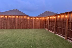 Pre-stained Cedar Wood Fence